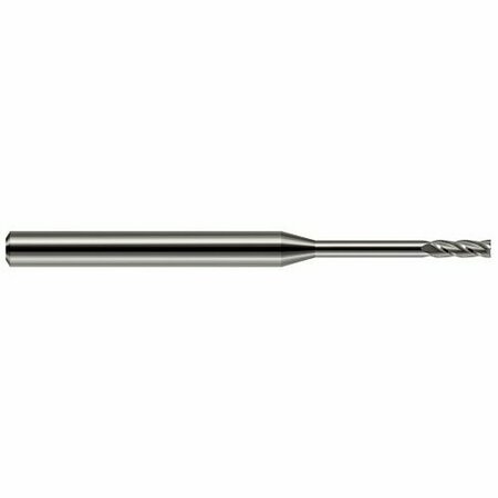 HARVEY TOOL 0.075in. 1.9 mm Cutter dia. x 0.225in. x .75 in. 3/4 Reach Carbide Square End Mill, 4 Flutes 846175